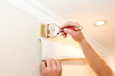 Pose de papier peint au Pas — revêtements muraux et toiles de verre